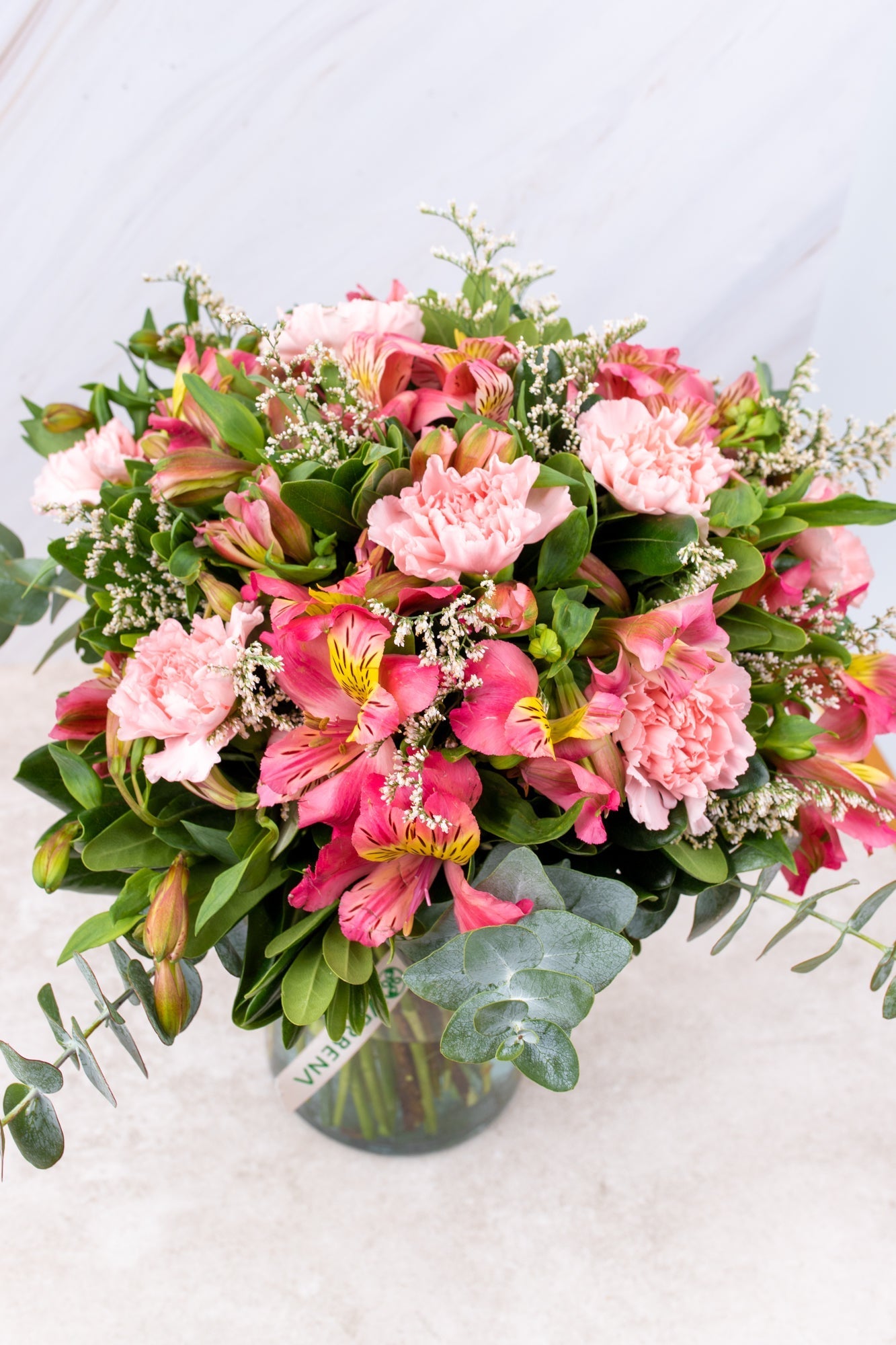 Noche de Verano - Clavel y Astromelia Rosa (PEREIRA)