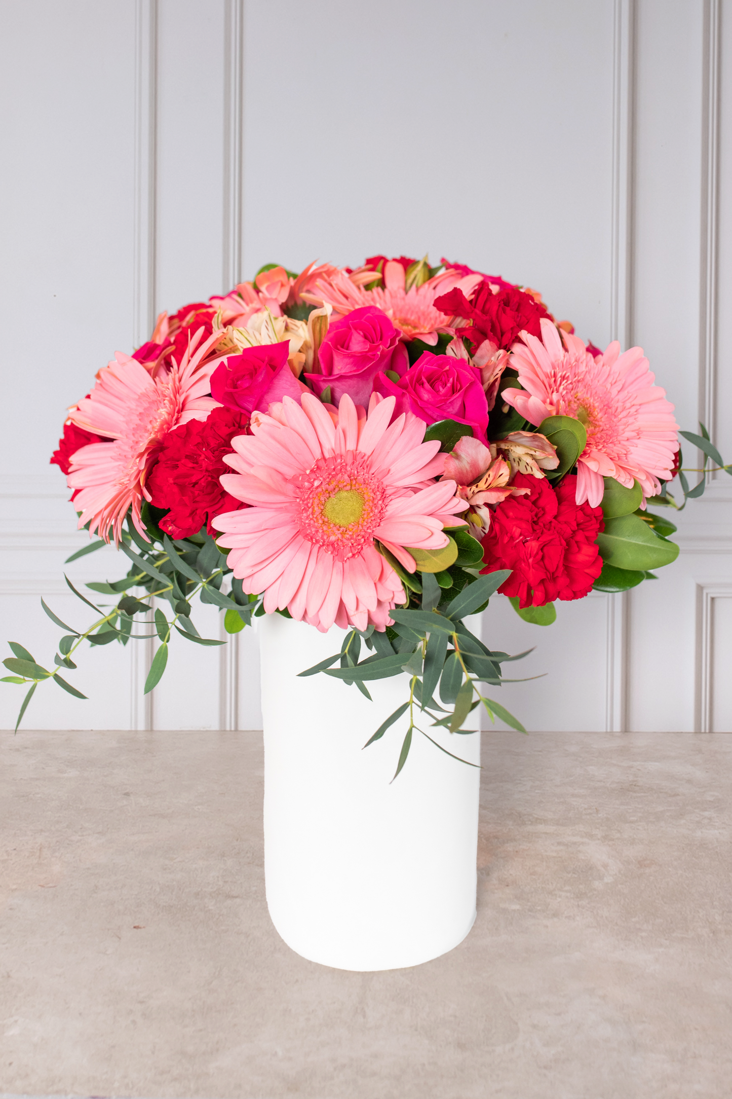 Mil Amores - Gerbera Rosa y Astromelia Rosa