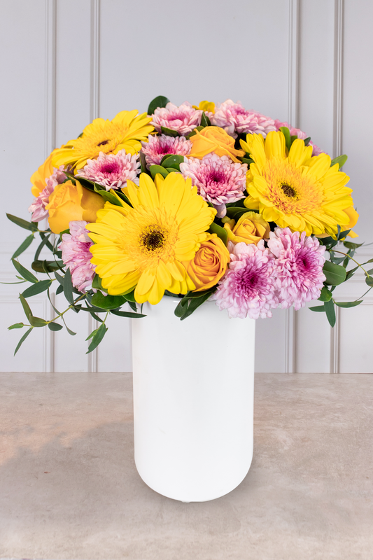 Bonita - Gerbera Amarilla y Moreliana (PEREIRA)