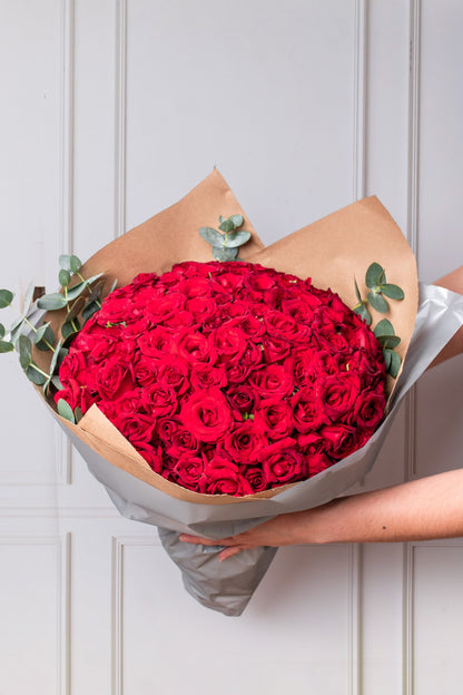 Ramo Buchón - 100 Rosas Rojas (PEREIRA)