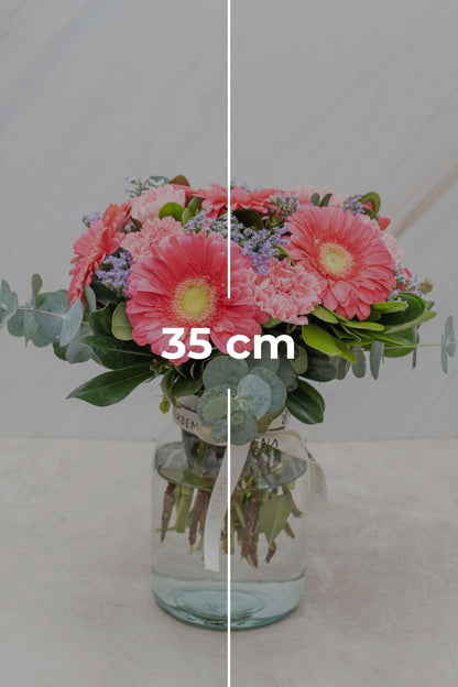 Noche en París / Gerbera Rosa y Clavel Rosa