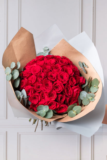 Ramo Buchón / 50 Rosas Rojas