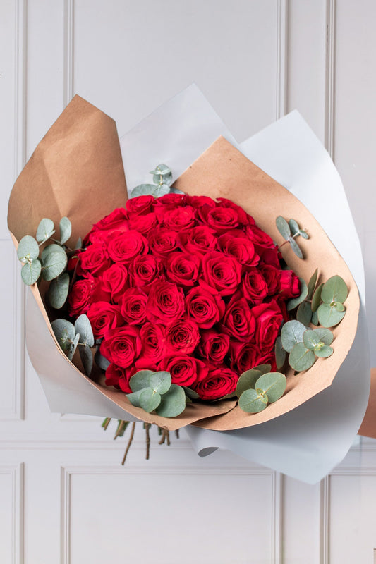 Ramo Buchón / 50 Rosas Rojas