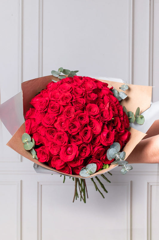 Ramo Buchón / 75 Rosas Rojas