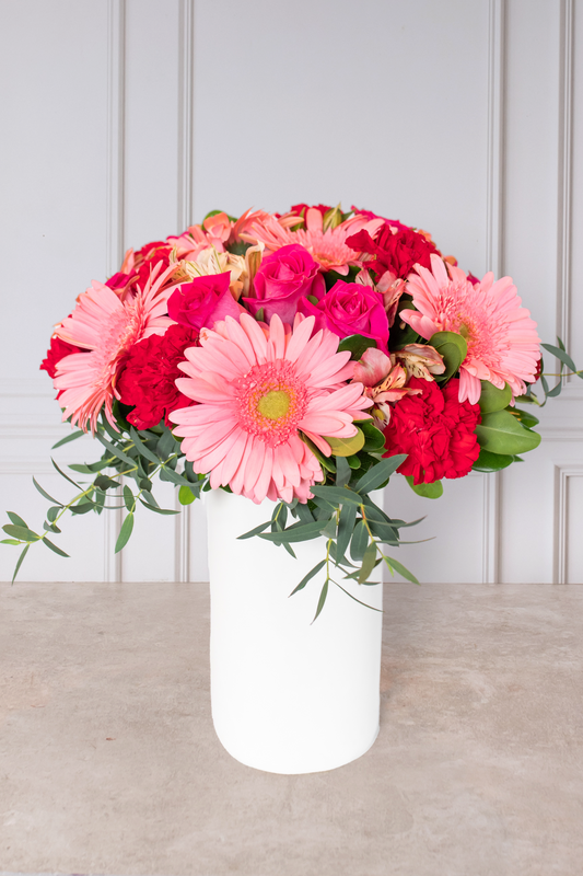 Mil Amores - Gerbera Rosa y Astromelia Rosa