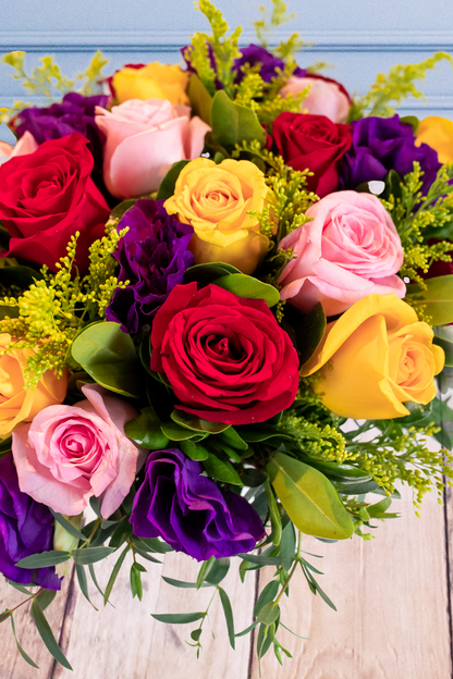 Trópico - Rosa Roja, Amarilla, Clarita y Lisianthus (PEREIRA)