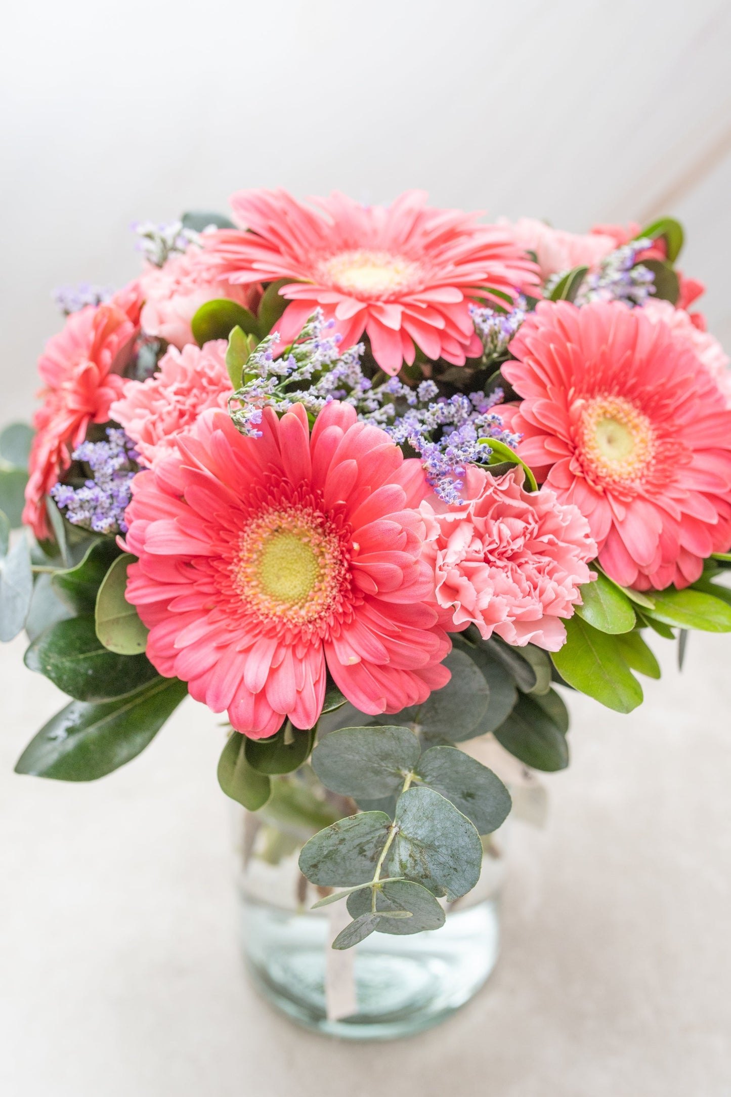Noche en París / Gerbera Rosa y Clavel Rosa