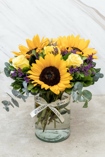 Luz de sol - Girasol y Rosa Amarilla (PEREIRA)